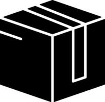 Package Box Solid Style Icon vector