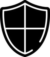 Security Shield Solid Style Icon vector