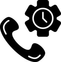 Support Solid Style Icon vector