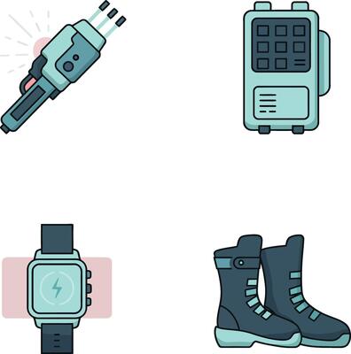 Communication device, smartwatch, winter boots, and electric plug set for technology and lifestyle