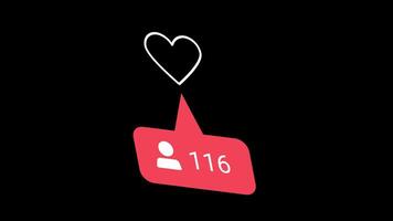EyeCatching Digital Engagement Symbols with Heart Icons Representing Popularity Status Through User Counts video