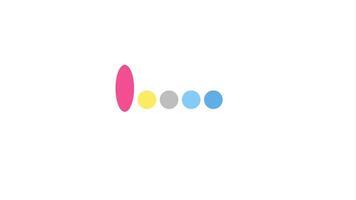 An Abstract Sequence of Colored Dots on a White Background Representing Modern Digital Design and Aesthetic Appeal, Perfect for Contemporary Themes video