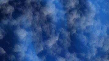 Dark Blue Cloudy Background Animation Dramatic Fog Texture Motion Loop. video