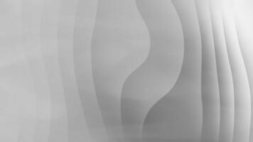 Minimal Abstract Wavy Lines Background in Gray Monochrome 3D Flow Pattern video
