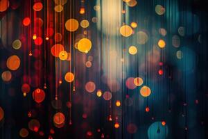 Abstract bokeh background with lights and colors photo