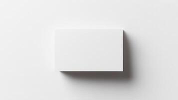 Blank white square box on a white background photo