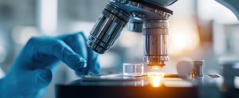 The microscope revealing intricate details of scientific research and discovery. photo