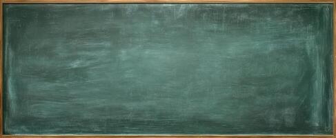 The empty chalkboard waiting for creative expression and educational insights. photo