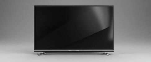 The sleek modern television ready for entertainment in any space. photo
