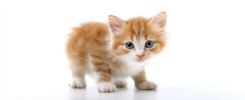 The adorable kitten exploring its environment with curiosity and charm photo