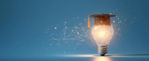 The Light Bulb Symbolizing Education and Innovation in the Modern World photo