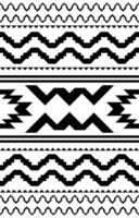 Aztec pattern, black fabric pattern, seamless geometric pattern, Navajo pattern vector