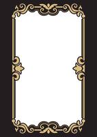 Vintage frame and center space for card. vector