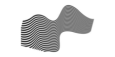 a black and white wave pattern on a white background vector
