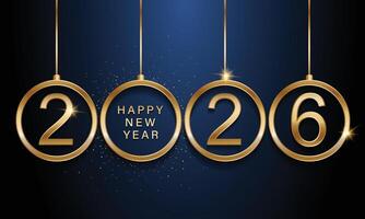 2026 Happy New Year design . trendy new year 2026 design template. vector