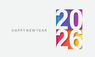 2026 Design Illustration, flat style, simple, vector