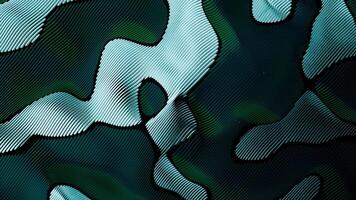 An Abstract Pattern Featuring Dark Green and Blue Tones with Artistic Elements Included video