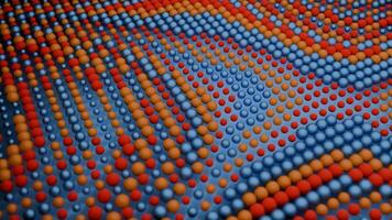 An Abstract Colorful Pattern Featuring Spheres Arranged on a Unique Surface Design video