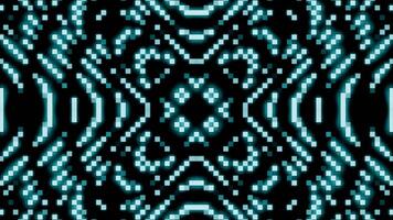 This piece presents Abstract Digital Pattern Design, featuring a captivating Neon Glow Effect video