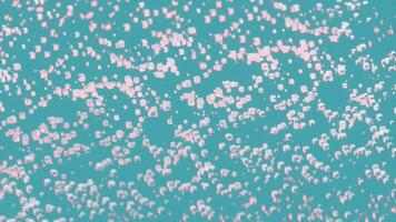A stunning display of Colorful Floating Particles set against a serene Aqua Background video