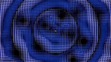 This is an Abstract Blue Spiral Pattern that features a complex Grid Design with intriguing visuals video
