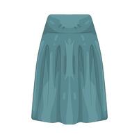 Illustration of Emerald Green Skirt vector