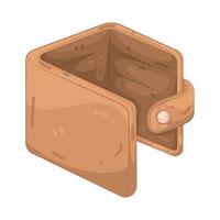 Illustration of Open wallet vector