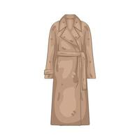 Illustration of trench coat vector
