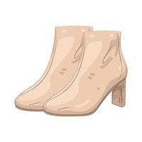 Illustration of Simple Ankle Boots vector
