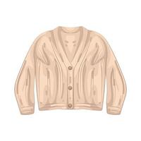 Illustration of Cardigan vector