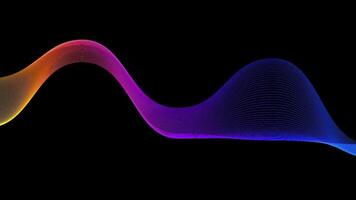 beautiful Gradient Seamless digital wavy background with loop motion. Futuristic technology background, Colorful neon pattern video