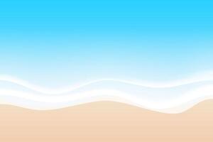 Top view of a clean beach background. Summer concept vector