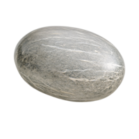 Smooth gray stone with white veins on a transparent background, showcasing natural texture and organic pattern for zen and meditation concepts png