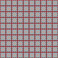A red and blue pattern with a square design vector