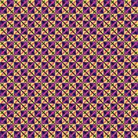 A purple and yellow pattern with a cross design vector