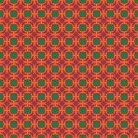 A green and red pattern with circles vector
