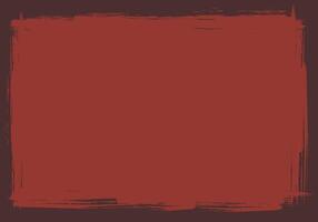A red square painted on a black background vector