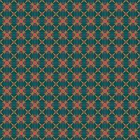 A green and red pattern with a star design vector
