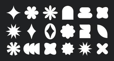 Modern retro geometric shapes,forms vector