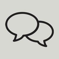Speech Bubble Icon for Communication and Dialogue vector