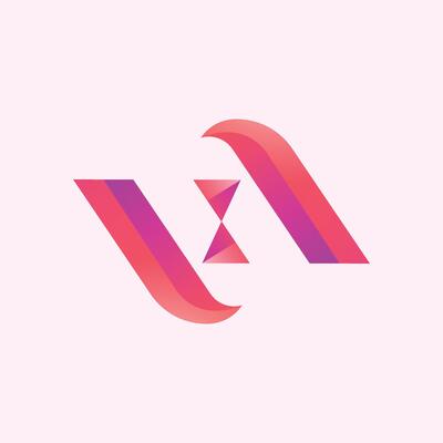 Letter N Gradient Logo design