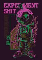Abstract Grunge Tshirt Design Experiment Creative Doodle Art vector