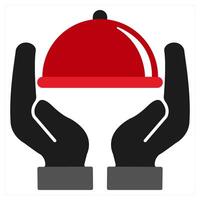 Handicrafts icon concept in red filled color vector