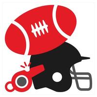 Sports Simulator icon concept in red filled color vector