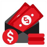Talent Management icon concept in red filled color vector