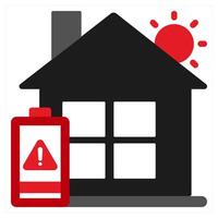 Communication icon concept in red filled color vector