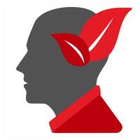 Save Planet icon concept in red filled color vector