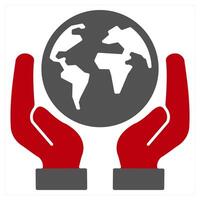 Low Energy Home icon concept in red filled color vector