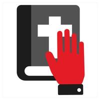 Success icon concept in red filled color vector