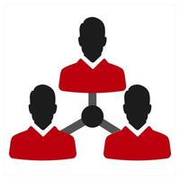 Promotion icon concept in red filled color vector
